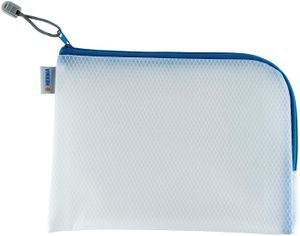 HERMA Reißverschlusstasche "Mesh Bags" DIN A4 blau