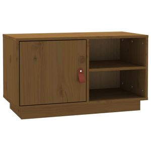 vidaXL TV-Schrank Honigbraun 70x34x40 cm Massivholz Kiefer