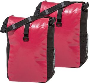 Fahrradtasche 16J030-F08 Gepäckträger Tasche rot/schwarz 2er Set