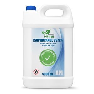 Isopropanol 99,9 % | 5 litrů čisticího prostředku | Vysoké procento isopropylalkoholu | IPA rozpouštědlo na odmašťování tuků | IPA čisticí alkohol pro domácnost, elektroniku Aut