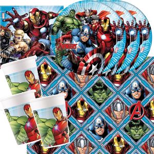 37-teiliges Party-Set Marvel Mighty Avengers - Für 8 Personen
