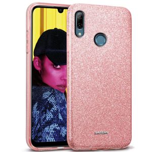Handy Case für Huawei P Smart 2019 Hülle Glitzer Cover TPU Schutzhülle, Rosegold