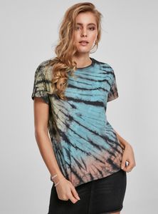 Urban Classics Female Shirt Ladies Tie Dye Boyfriend Tee Black-XL