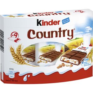 Ferrero Kinder Country Vollmilchschoko mit Cerealien 211g 6er Pack