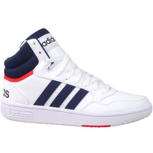 adidas Hoops 3.0 Mid Herren sportlicher Schnürer in Weiß, Größe 7.5