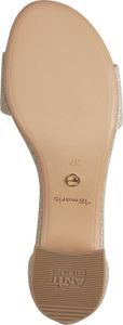 Tamaris Damen Sandalette Sandale Glitzer Blockabsatz 1-28295-42, Größe:40 EU, Farbe:Gold