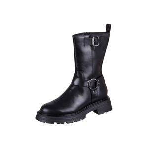 Tamaris Damen Stiefelette kräftige Profilsohle Details Reißverschluss 1-25314-41, Größe:40 EU, Farbe:Schwarz