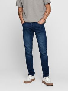 Slim Fit Jeans Basic Denim Hose ONSLOOM Tapered Trousers Stoned Washed -