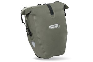 Büchel Gepäckträgertasche 100% wasserdicht inkl. Halterungssystem für Gepäckträger waldgrün