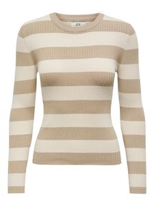 Gestreifter Langarm Strickpullover Striped Oberteil Knit Sweater JDYPLUM | S