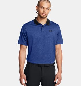 Under Armour Ua Perf 3.0 Printed Polo - tech blue, Größe:L