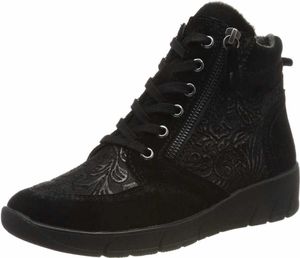 Jana Schnürstiefel Kaltfutter in schwarz, Gr. 37