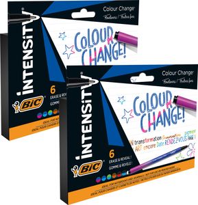 BIC Intensity Colour Change m. Farbwechseltechnologie – versch. Farben, 12er Pack
