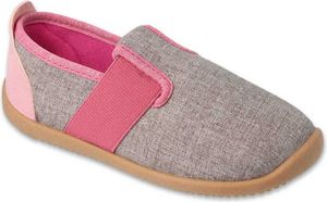 Hausschuhe Befado SOFTER 901X014 barefoot grau-rosa flexi
