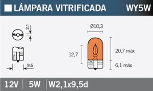 Žiarovka OSRAM 2827 WY5W, 1 kus