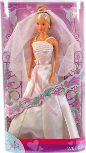 Simba Steffi Love WEDDING Braut Kleid Hochzeit weiß Krone Reif Ankleidepuppe
