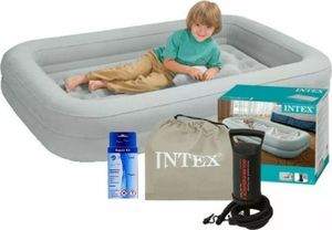 Intex Kids - Nafukovací matrac - Jednolôžkový - S ručnou pumpou a opravnou súpravou - 168x107x25 cm - PVC - Béžová