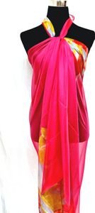 XXL Multifunktions Pareo Schal Wickelrock Strandtuch Wickeltuch Sarong Bademode Trägerkleid P10