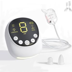 Nasensauger Elektrischer Nose Cleaner 9 Einstellbaren Saugstärken 3 Spitzen USB-Aufladung Baby Nasenreiniger mit Nachtlicht und Musik für Kleinkinder Säuglinge Kinder Erwachsene