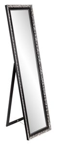 Standspiegel PIUS, ca. 40x160 cm, schwarz/silberfarben
