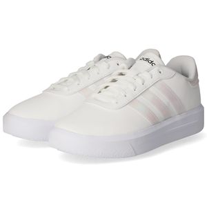Adidas Court Platform - Weiß / Weiß Synthetik Größe: 37.3 Normal
