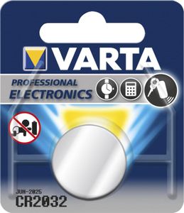 Litowa bateria guzikowa VARTA CR 2032, 230 mAh, 3 V, opakowanie blistrowe 1 szt