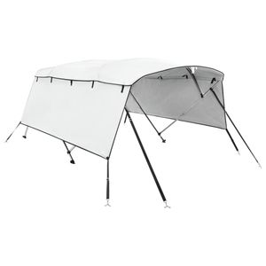 vidaXL 4-Bow Bimini-Top mit Seitenteilen 243x(185-198)x137 cm