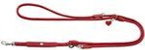 Hunter Verstellbare Führleine Round & Soft Love 6/200 rot