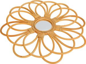 Závesné zrkadlo, ratanové zrkadlo, nástenné zrkadlá, zrkadlový nástenný Imitácia, ratanový Imitácia, macrame nástenný Imitácia