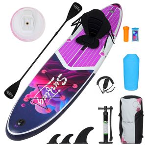 Puluomis SUP Board mit Sitz 335cm, Stand Up Paddle Boards Set, Paddling Paddelboard Surfbrett Aufblasbar, Pumpe Tragetasche, MB. bis 150Kg Lila Puluomis SUP Board mit Sitz 335cm, Stand Up Paddle Boards Set, Paddling Paddelboard Surfbrett Aufblasbar, Pumpe Tragetasche, MB. bis 150Kg Lila