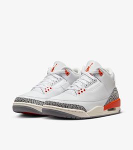Nike Air Jordan 3 Retro "Georgia Peach", Biały/Pomarańczowy, Rozmiar: 42,5