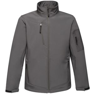 Regatta Standout Herren Arcola Softshell-Jacke, 3-lagig, wasserdicht, atmungsaktiv RG1461 (XL) (Dunkelgrau/Schwarz)