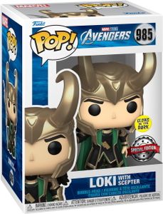 Marvel Studios Avengers - Loki with Scepter 985 Special Edition Glows - Funko Pop! Vinyl Figur