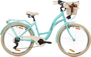 Goetze Mood 26 | 17 Zoll City Bike Damen Fahrrad, Komfortrahmen, 6- Gang Shimano Tourney, V-Brake Bremsen, Korb mit Bezug! Goetze Mood 26 | 17 Zoll City Bike Damen Fahrrad, Komfortrahmen, 6- Gang Shimano Tourney, V-Brake Bremsen, Korb mit Bezug!