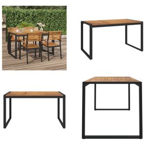 vidaXL Gartentisch mit Beinen in U Form 140×80×75 cm Massivholz Akazie - Gartentisch - Gartentische - Außentisch - Terrassentisch vidaXL Gartentisch mit Beinen in U Form 140×80×75 cm Massivholz Akazie - Gartentisch - Gartentische - Außentisch - Terrassentisch