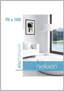 Nielsen Aluminium Bilderrahmen Classic, 70x100 cm, Silber
