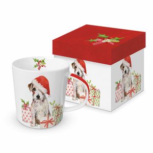 Becher Christmas Pup "Hund mit Mütze"