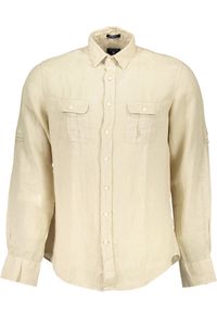 GANT Košile pánská textilní béžová SF1932 - Velikost: S