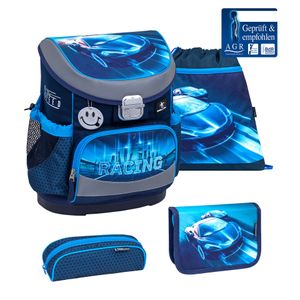 BELMIL Schulranzen Set Mini-Fit Racing Blue Neon