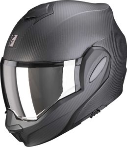 Scorpion Exo-tech Evo Carbon Solid Modularhelm Schwarz L Schwarz L