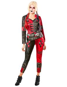 Harley-Quinn-Kostüm Suicide-Squad 2 rot-schwarz
