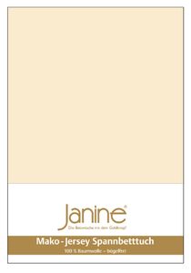 Janine Jersey 5007 - 150x200 cm, Fb. 27-leinen, Spannbettlaken/Spannbetttuch