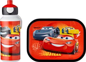 Mepal - Campus Pausenset - Lunchset mit Pop-up Trinkflasche und Brotdose - Cars
