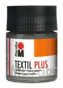 Marabu Textilfarbe "Textil Plus" grau 50 ml
