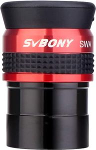 Svbony SV154 Okular 1,25", Ultraweitwinkel Okular Teleskop, FMC 70 Grad Achromatisches Okular 15mm für Teleskop