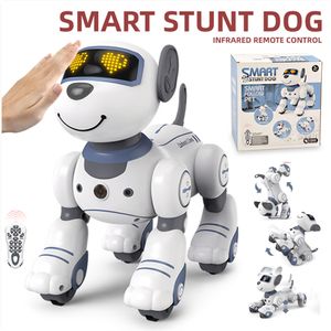 Intelligenter Stunt-Roboter,Neue cool Roboterhund-Begleitenspielzeug,programmierbarer Roboter-Welpe, intelligenter interaktiver Spielzeug für Kinder von 3 bis 8 Jahren