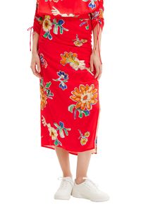 DESIGUAL Rock Damen Viskose Rot GR76806 - Größe: XL