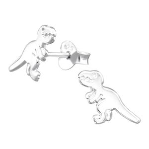 Tyrannosaurus Rex Ohrstecker: Kinder Ohrringe Silber 925 „Dinosaurier“