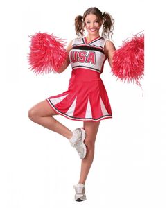 Highschool Cheerleader Kostüm | S-XL Damen Größe: M