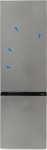 Samsung RL38A7B5BS9/EG Freistehende KÃ1/4hl-/Gefrierkombi, 2 TÃ1/4ren, Metalldekor, 273 l Nutzinhalt KÃ1/4hlteil, 114 l Nutzinhalt Gefrierteil, 59,5 cm Breite, , 134 kWh/Jahr, 35 dB Geräuschemissionen, Inverter-Motor, NoFrost-System